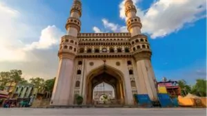 charminar in hyderabad on a bright sunny day