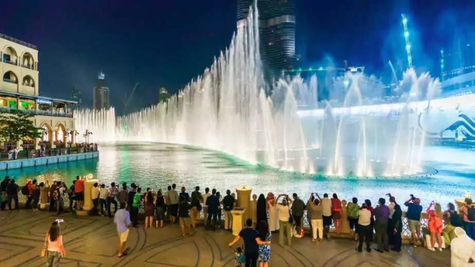 the dubai fountain show