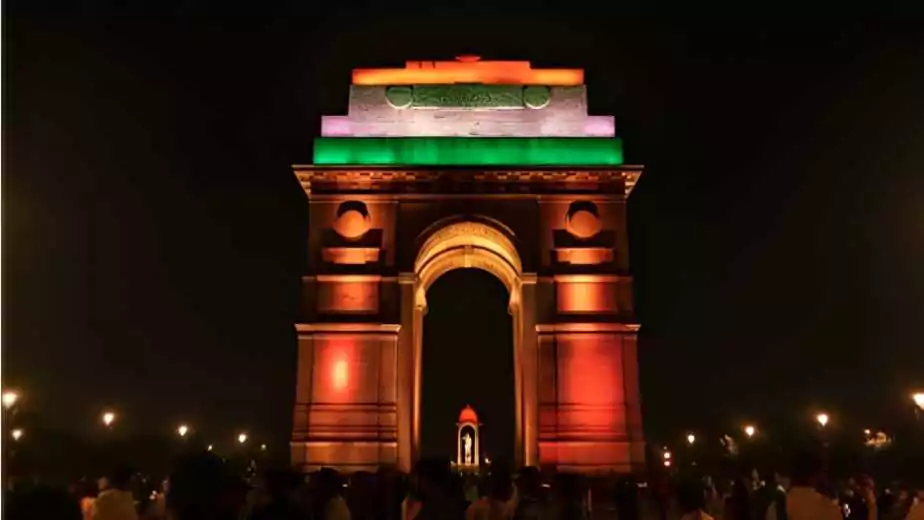 the india gate delhi